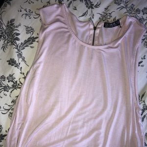 Pink muscle tee